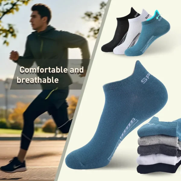 Cozocks Men's Athletic Short, Comfortable & Breathable Ankle Socks