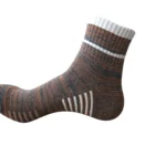 Sock It to Sweat Cool and Comfy Mid-Calf Men's Sports Socks - Brown